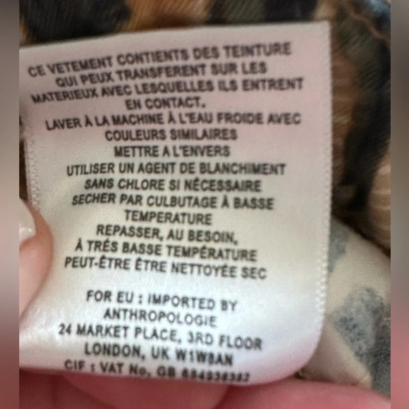 CHINO by Anthropologie Birds of Paradise Pants Size 28 Tuxedo Stripe Neutral - Picture 7 of 14